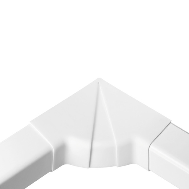 Angle interne ajustable Blanc 80 x 60mm